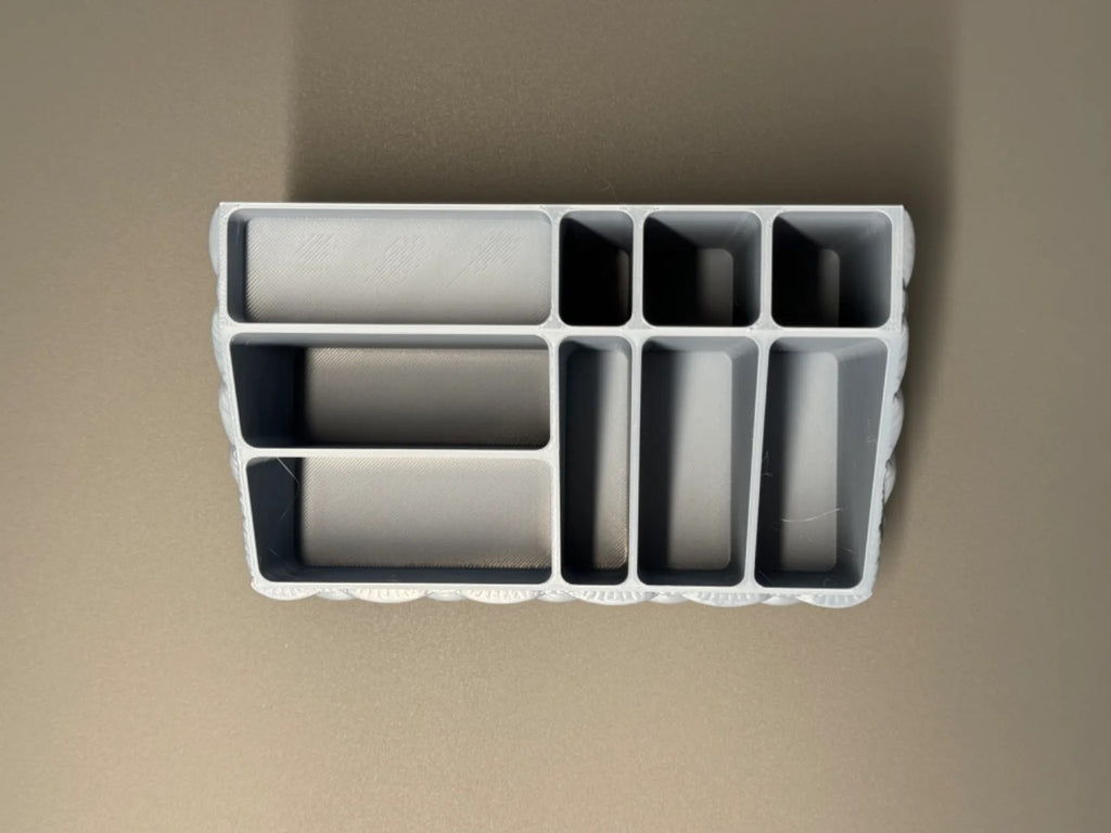 Mini 3D Printed Makeup Organizer - White